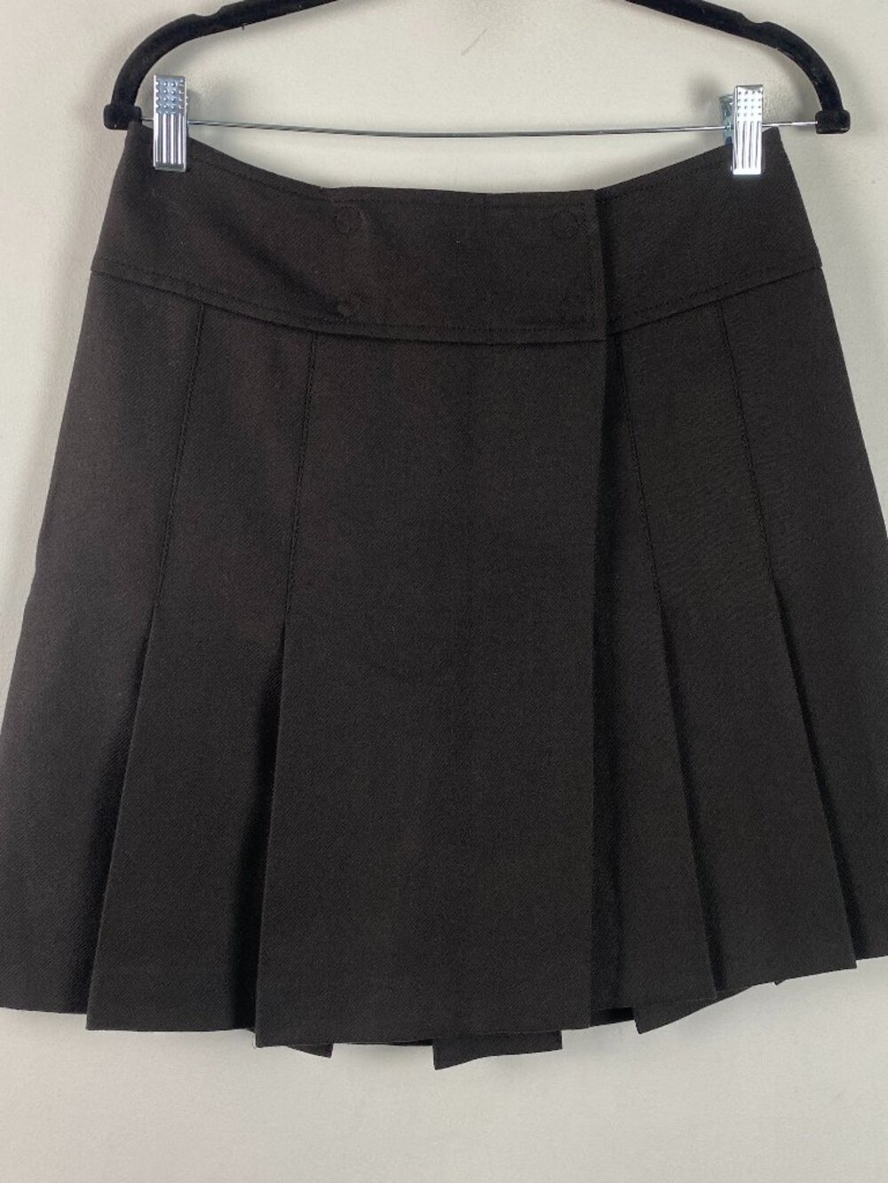Akris Punto Pleated Mini Skirt US Size 6 Black